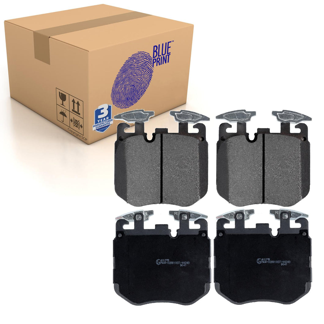 Front Brake Pads 5 Series Set Kit Fits BMW Blue Print ADB114248