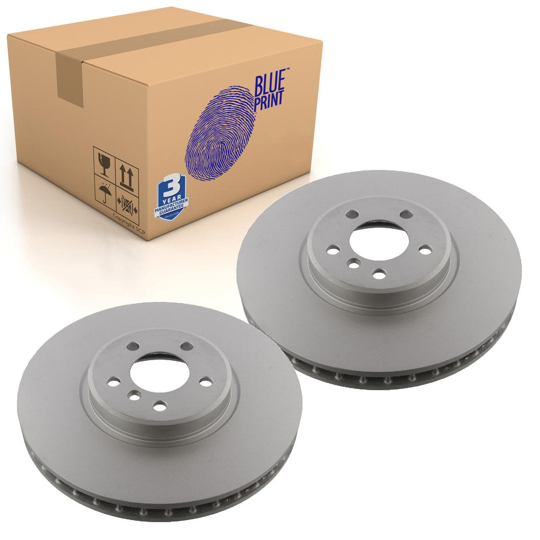 Pair of Front Brake Disc Fits BMW X6 E71 OE 34116793243 Blue Print ADB114301