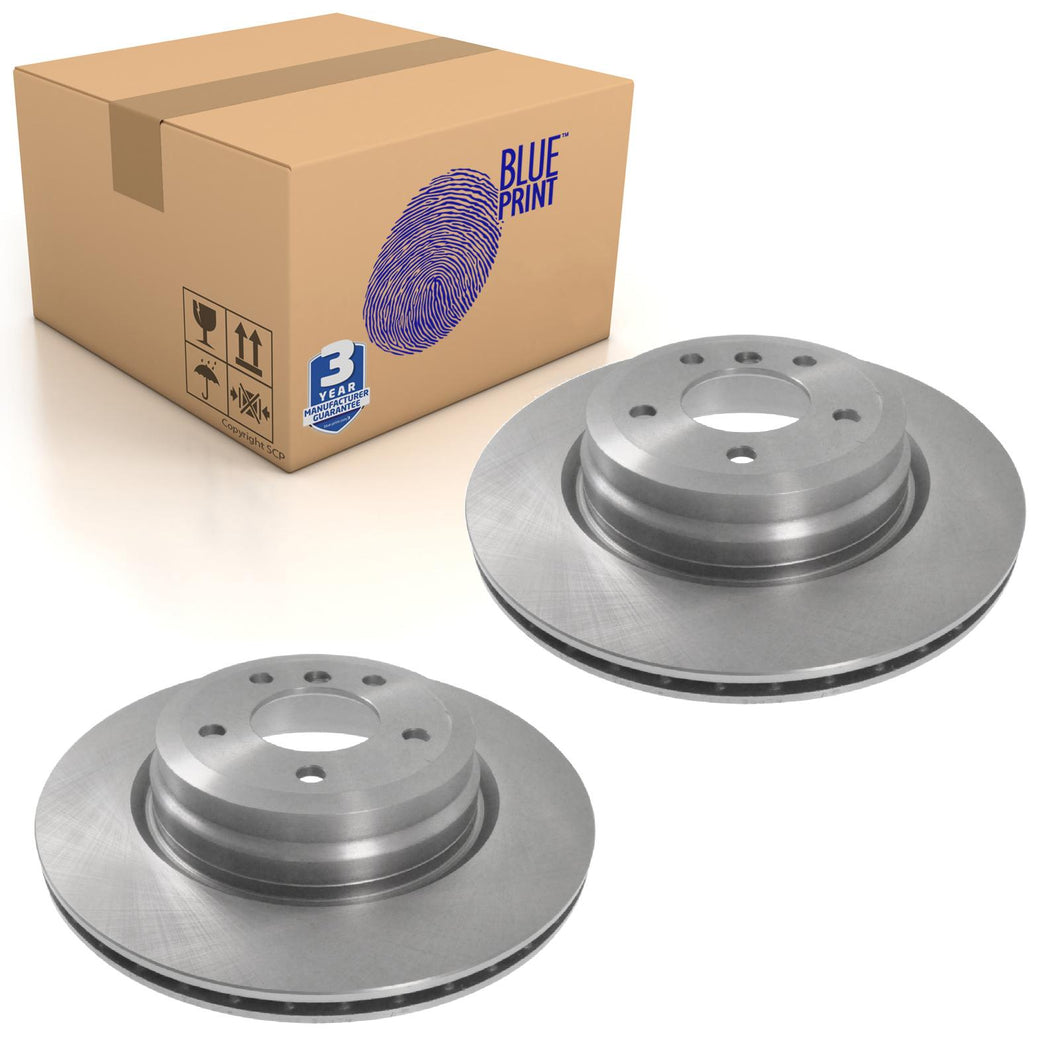 Pair of Rear Brake Disc Fits BMW 3 Series E90 LCI E91 E92 E Blue Print ADB114307