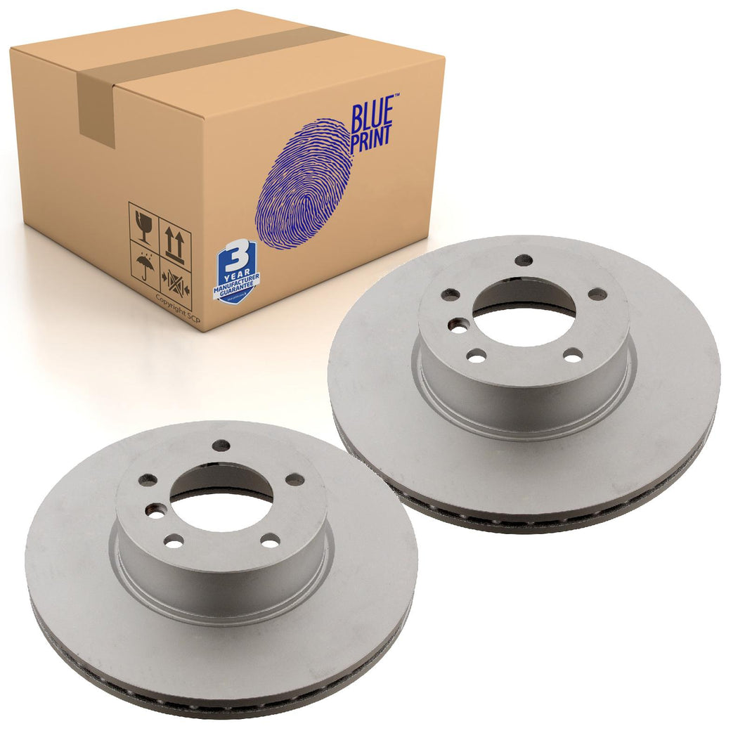 Pair of Front Brake Disc Fits BMW 1 Series F20 LCI F21 2 F2 Blue Print ADB114308