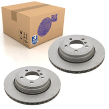 Load image into Gallery viewer, Pair of Rear Brake Disc Fits BMW 7 Series OE 34211166127 Blue Print ADB1143103