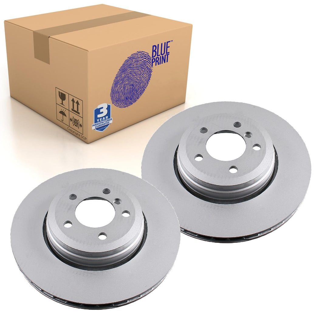 Pair of Rear Brake Disc Fits BMW 7 Series OE 34211166129 Blue Print ADB1143105