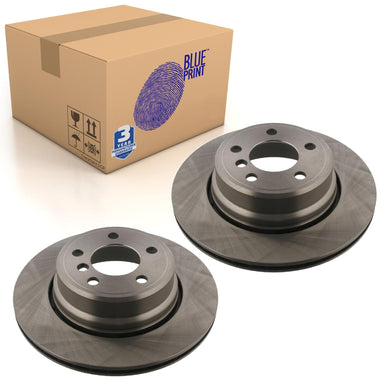 Pair of Rear Brake Disc Fits BMW X5 OE 34216756849 Blue Print ADB1143111