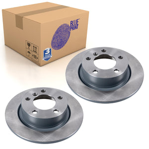 Pair of Rear Brake Disc Fits Mini BMW Cooper R60 R61 One R6 Blue Print ADB114313