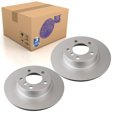 Pair of Rear Brake Disc Fits Mini BMW Cooper R60 R61 Blue Print ADB114321