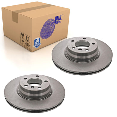 Pair of Front Brake Disc Fits BMW OE 34116792221 Blue Print ADB114339