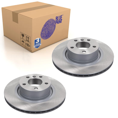 Pair of Rear Brake Disc Fits BMW OE 34206790362 Blue Print ADB114347