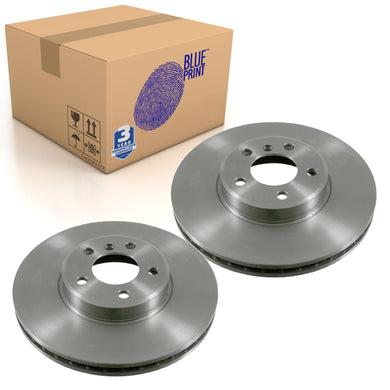 Pair of Front Brake Disc Fits BMW OE 34116859679 Blue Print ADB114349
