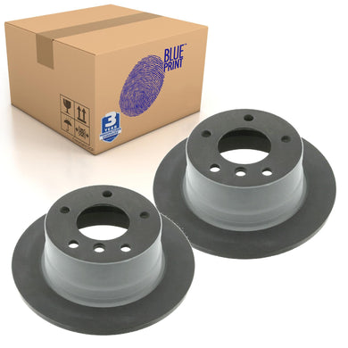 Pair of Rear Brake Disc Fits BMW OE 34216794298 Blue Print ADB114351