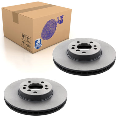 Pair of Front Brake Disc Fits BMW OE 34116794304 Blue Print ADB114357
