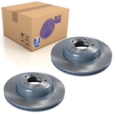 Pair of Front Brake Disc Fits BMW OE 34116786392 Blue Print ADB114374