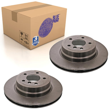 Pair of Rear Brake Disc Fits BMW 1 Series OE 34216855003 Blue Print ADB114395