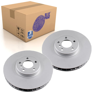 Pair of Front Brake Disc Fits BMW X5 OE 34116756847 Blue Print ADB114399