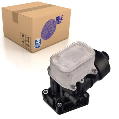 Oil Filter Housing Inc Filter & Cooler Fits Volkswagen Ama Blue Print ADBP210027