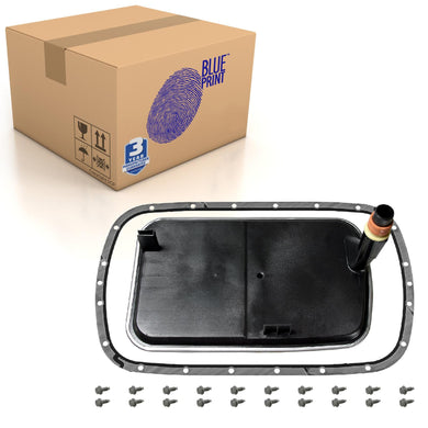 Transmission Oil Filter Set Inc Seal And Bolts Fits BMW Blue Print ADBP210044