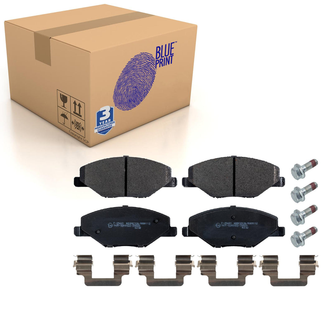 Front Brake Pads Polo Set Kit Fits VW 6RU 698 151 B Blue Print ADBP420007