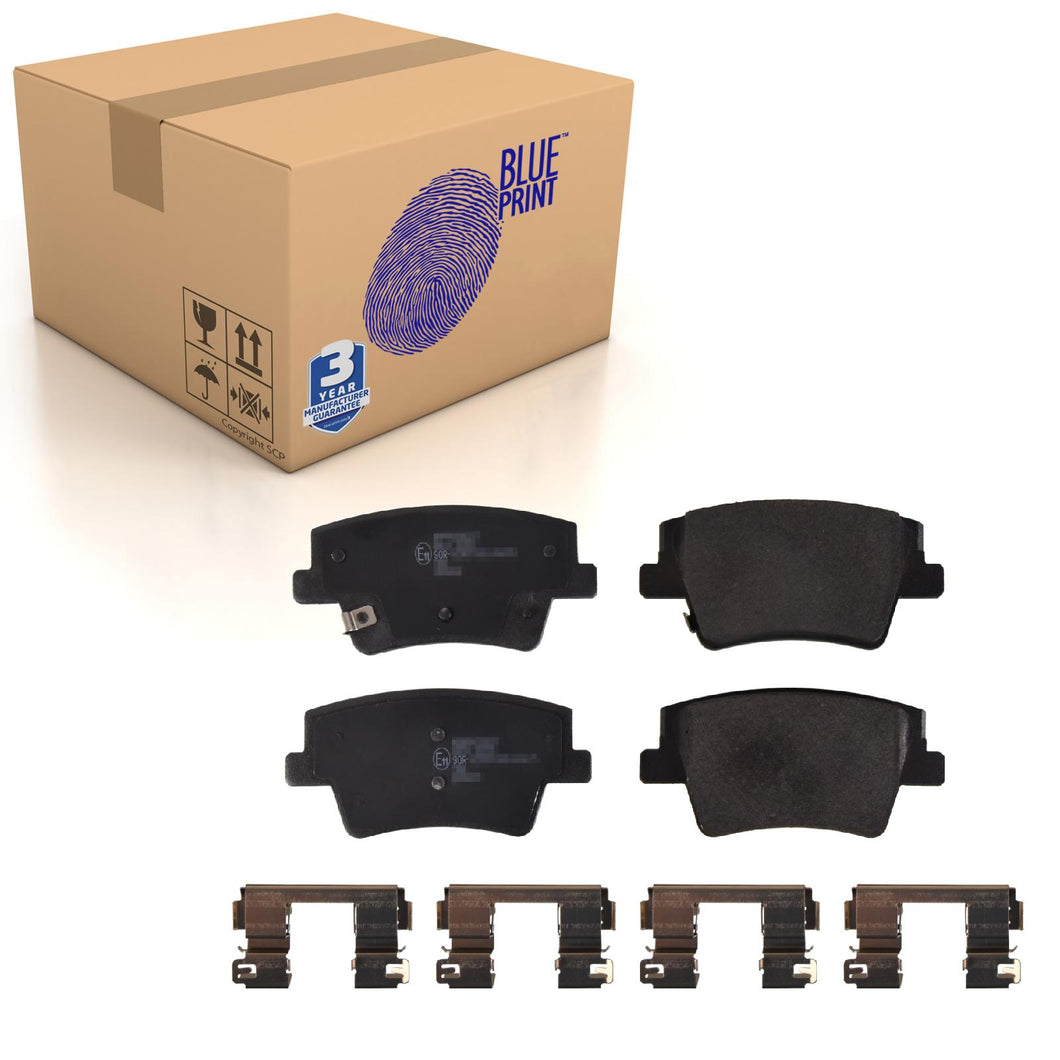 Rear Brake Pads Santa Fe Set Kit Fits Hyundai 58302-S1A70 Blue Print ADBP420027