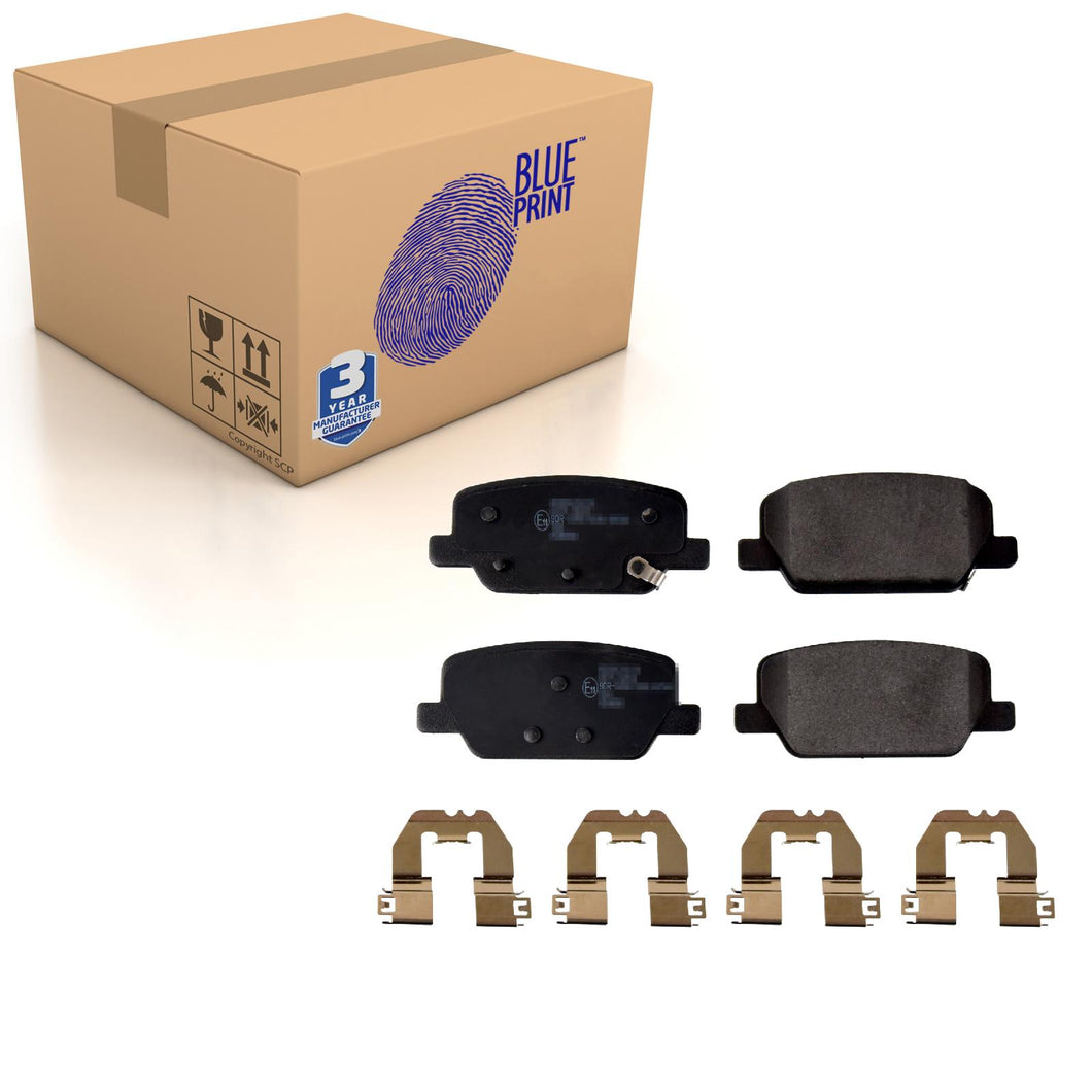 Rear Brake Pads Santa Fe Set Kit Fits Hyundai 58302-S1A50 Blue Print ADBP420029