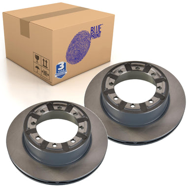 Pair of Rear Brake Disc Fits Renault Mascott 110 Mascott 1 Blue Print ADBP430002