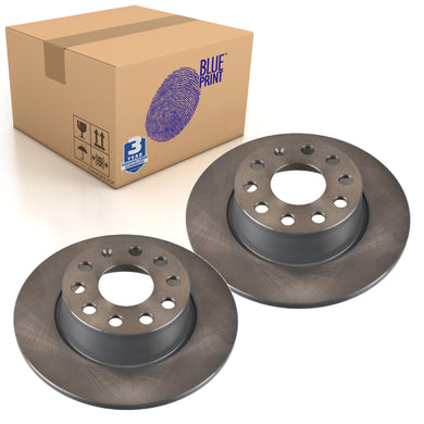 Pair of Rear Brake Disc Fits Skoda OE 5Q0615601B Blue Print ADBP430012