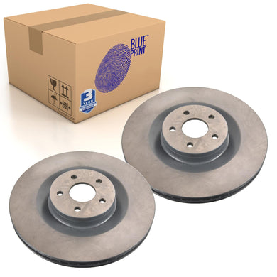 Pair of Front Brake Disc Fits Ford OE 1936713 Blue Print ADBP430013