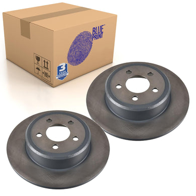 Pair of Rear Brake Disc Fits Chrysler OE 68368070AA Blue Print ADBP430015
