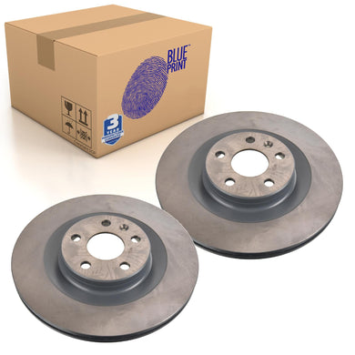 Pair of Rear Brake Disc Fits Volvo OE 31471816SK1 Blue Print ADBP430016