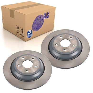 Pair of Rear Brake Disc Fits Ford Focus OE 1 936 154 Blue Print ADBP430017