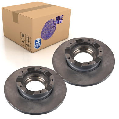 Pair of Rear Brake Disc Fits Ford OE 2040064 Blue Print ADBP430019