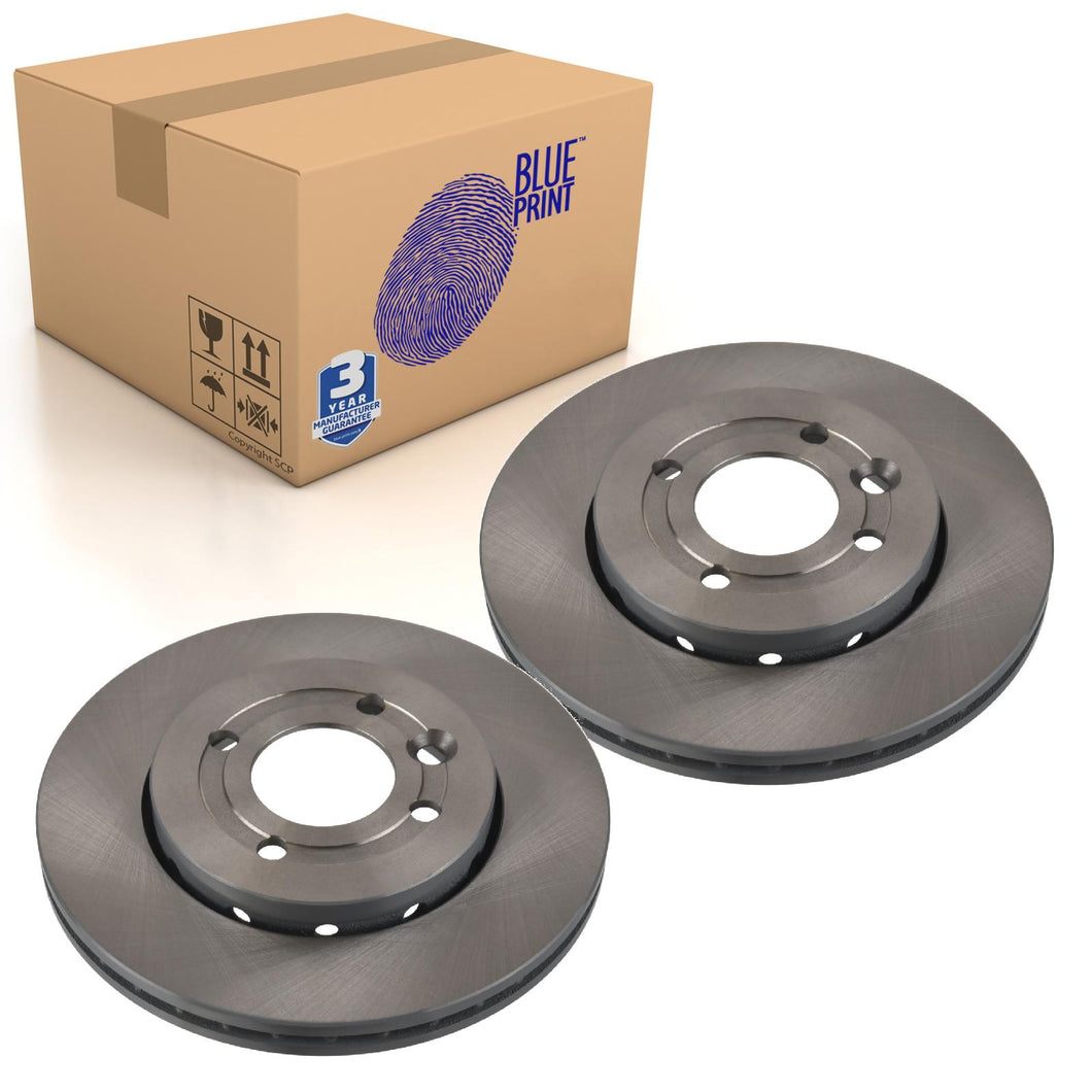 Pair of Front Brake Disc Fits MG OE 10094756 Blue Print ADBP430030