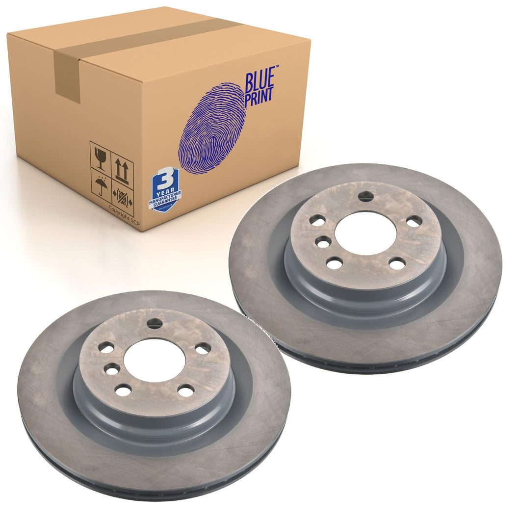 Pair of Rear Brake Disc Fits BMW X2 OE 34 21 6 799 369 Blue Print ADBP430031