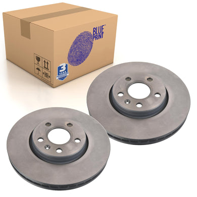 Pair of Front Brake Disc Fits Volvo OE 31423722SK1 Blue Print ADBP430040