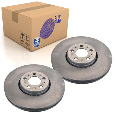 Pair of Front Brake Disc Fits Volvo OE 31400893SK1 Blue Print ADBP430043