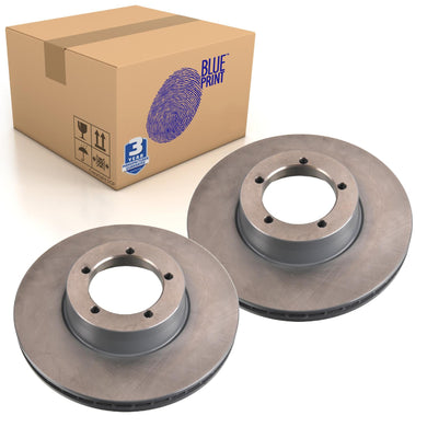 Pair of Front Brake Disc Fits LDV OE PBU2000 Blue Print ADBP430044
