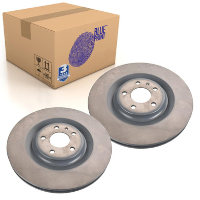 Pair of Rear Brake Disc Fits Audi OE 4M0615601P Blue Print ADBP430046