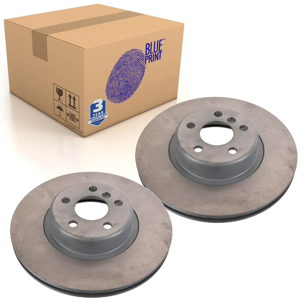 Pair of Brake Disc Fits BMW OE 34 11 6 860 907 Blue Print ADBP430064