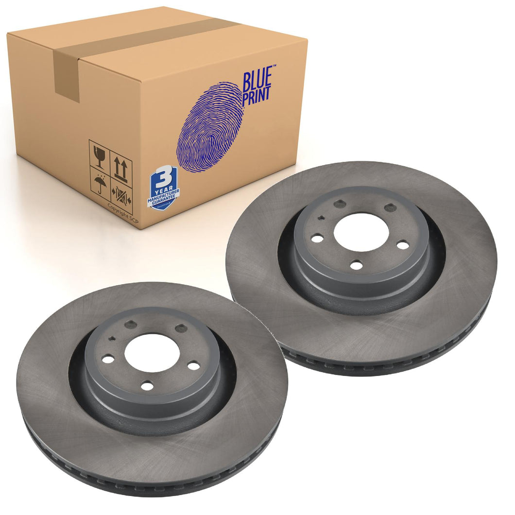 Pair of Brake Disc Fits Ford OE 2 080 711 Blue Print ADBP430065