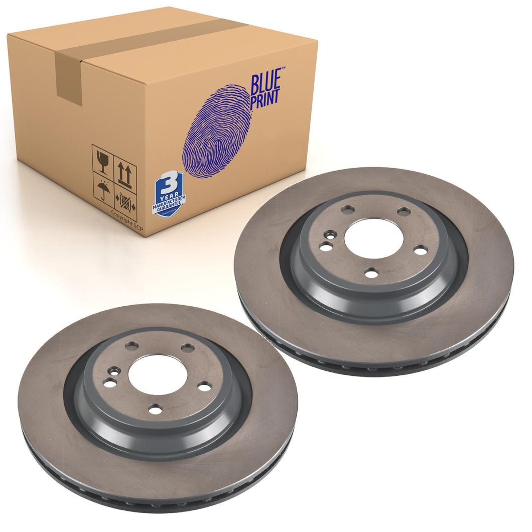Pair of Brake Disc Fits Mercedes OE 000 423 14 12 07 Blue Print ADBP430078