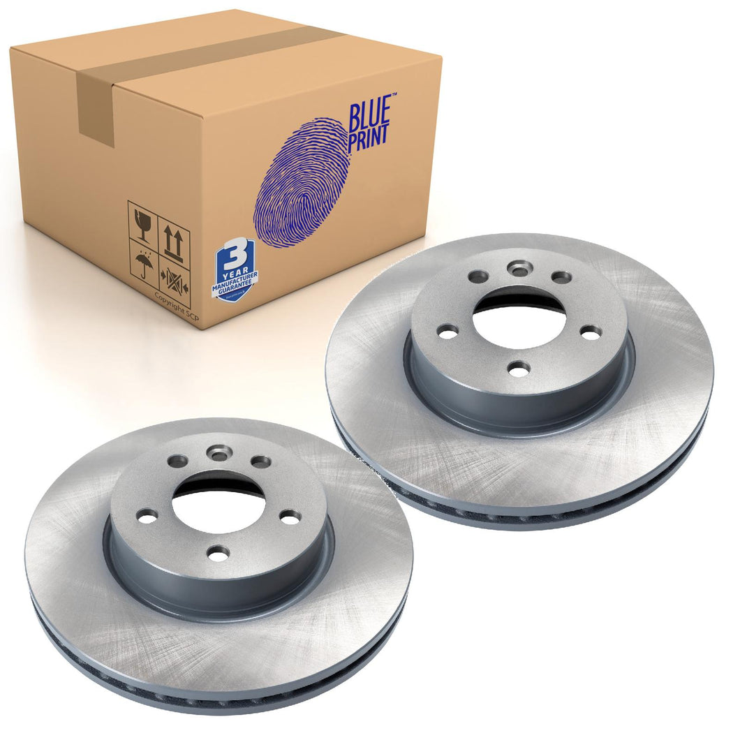 2 Front Brake Discs Fits VW OE 2N0 615 301 B Blue Print ADBP430092