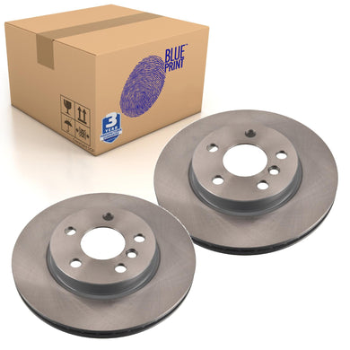 2 Front Brake Discs Fits BMW OE 34 11 6 866 293 Blue Print ADBP430107