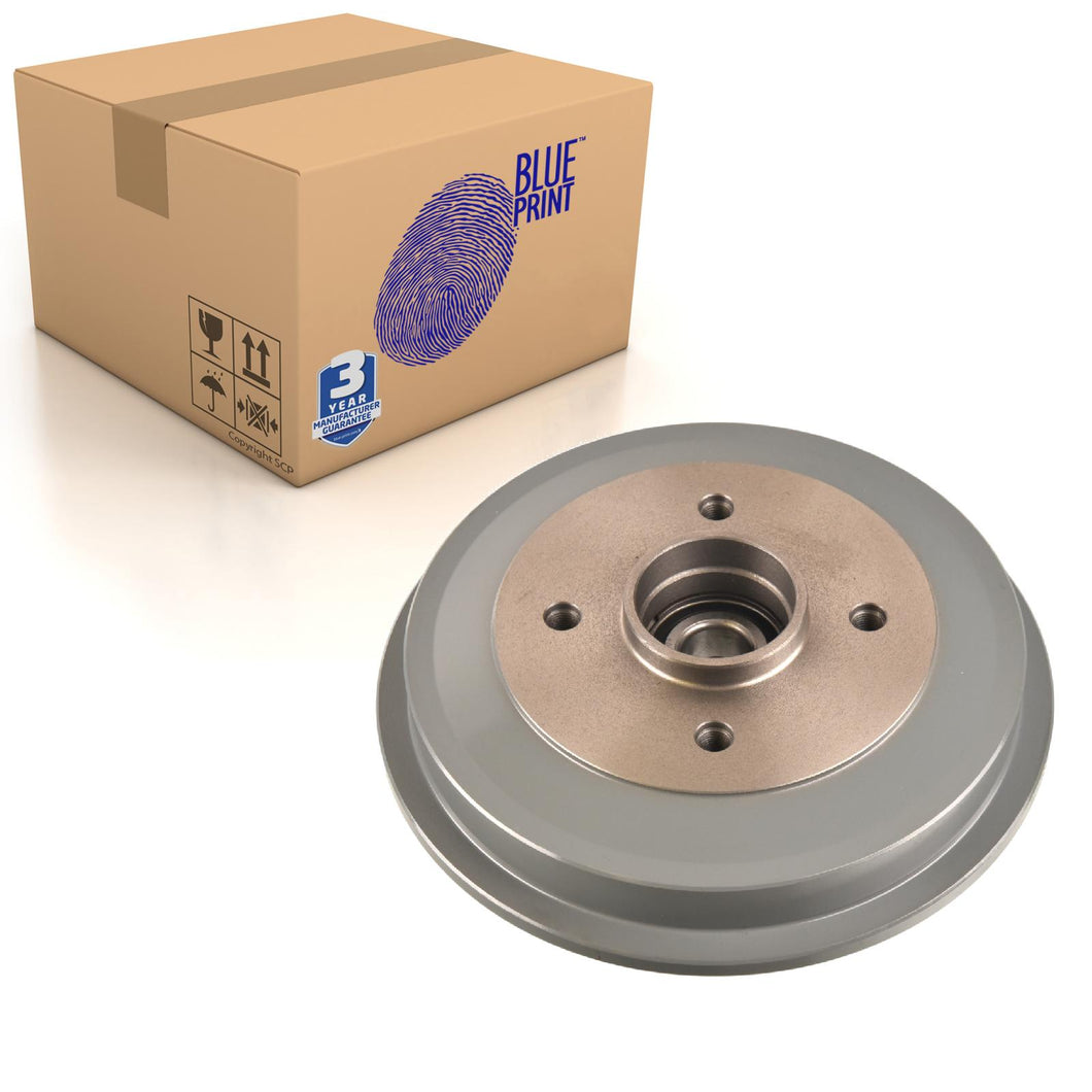 Rear Brake Drum and Bearing Fits Citroen C2 C3 C4 Blue Print ADBP470012