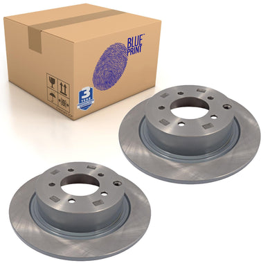 Pair of Rear Brake Disc Fits Mitsubishi ASX Lancer Outlande Blue Print ADC443125