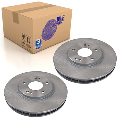 Pair of Front Brake Disc Fits Mitsubishi GTO OE MR235666 Blue Print ADC44360