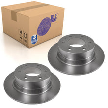 Load image into Gallery viewer, Pair of Rear Brake Disc Fits Mitsubishi Pajero OE MB366590 Blue Print ADC44363