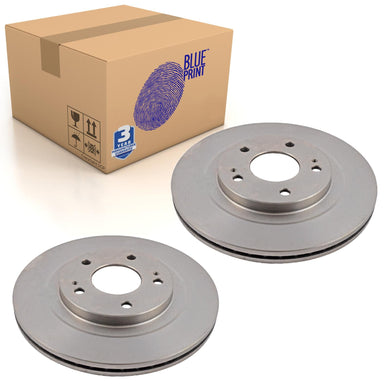 Pair of Front Brake Disc Fits Mitsubishi Montero Pajero IO S Blue Print ADC44377