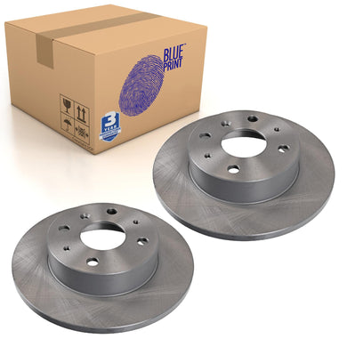 Pair of Front Brake Disc Fits Daihatsu Charade IV Blue Print ADD64315