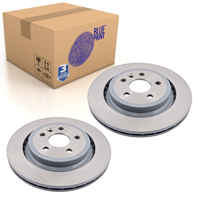 Pair of Rear Brake Disc Fits Volvo S 60 OE 31341483 Blue Print ADF124310