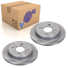 Load image into Gallery viewer, Pair of Rear Brake Disc Fits Ford Fiesta 13 Focus Scorpio S Blue Print ADF124319