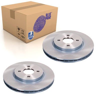 Pair of Front Brake Disc Fits Ford OE 4410264 Blue Print ADF124324