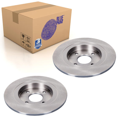 Pair of Rear Brake Disc Fits Ford OE 4411312 Blue Print ADF124325